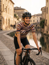 Damen-Radtrikot Retro Signal