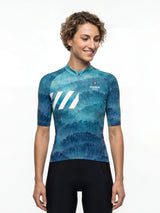Damen-Radtrikot Liquid Terrain