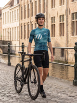 Damen-Radtrikot Liquid Terrain