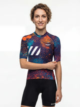 Damen-Radtrikot Ink Burst