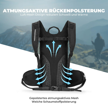 ROCKBROS Wanderrucksack 20 L – Ultraleicht, faltbar, mit Rückenbelüftung
