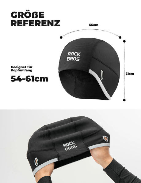 Winter Fahrrad Unterziehmütze für Kopfumfang 54-61cm - ROCKBROS-EU