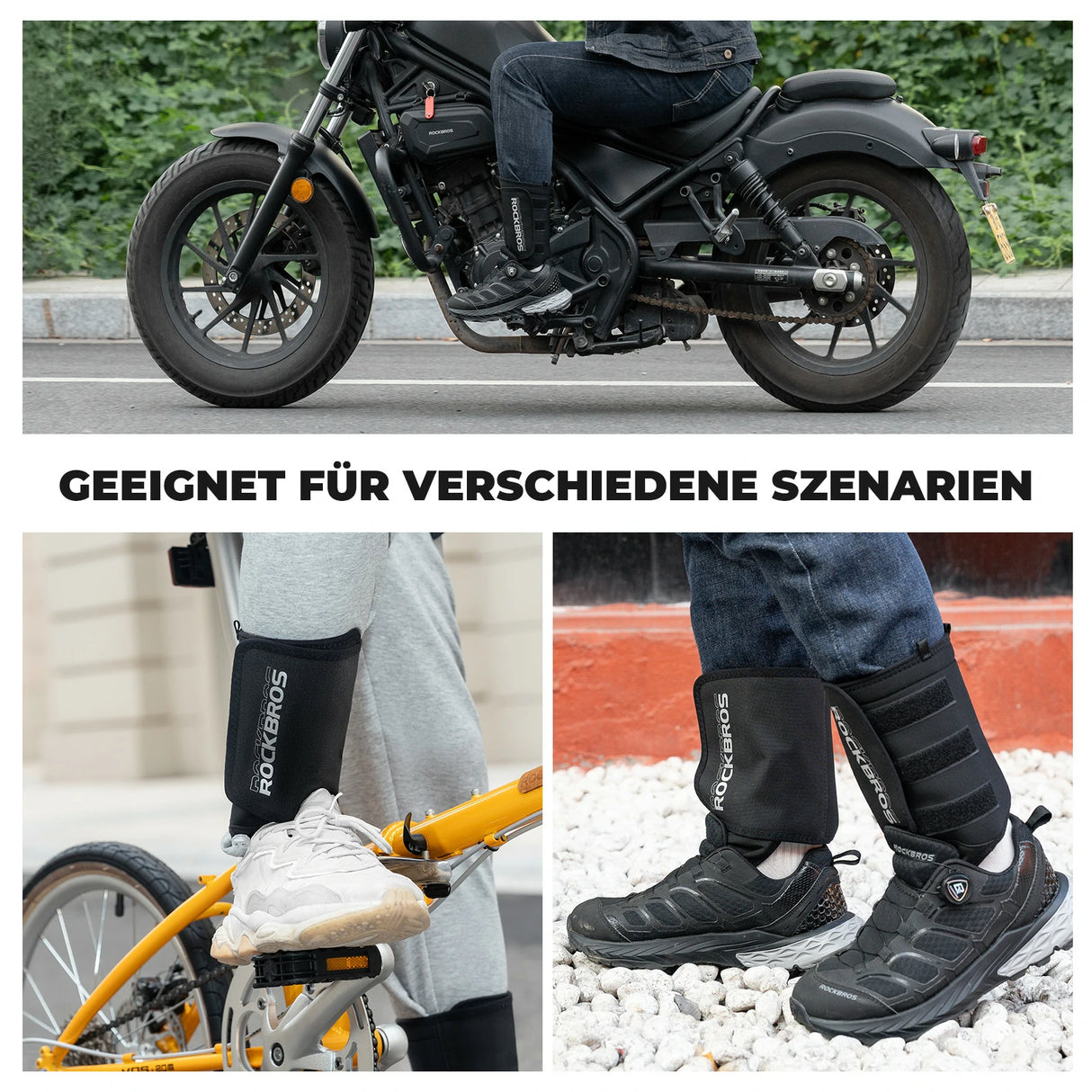 Zehenwärmer Wiederverwendbar, Winddichte Beinschutz Winter Zehenwärmer mit Knöchelschutz