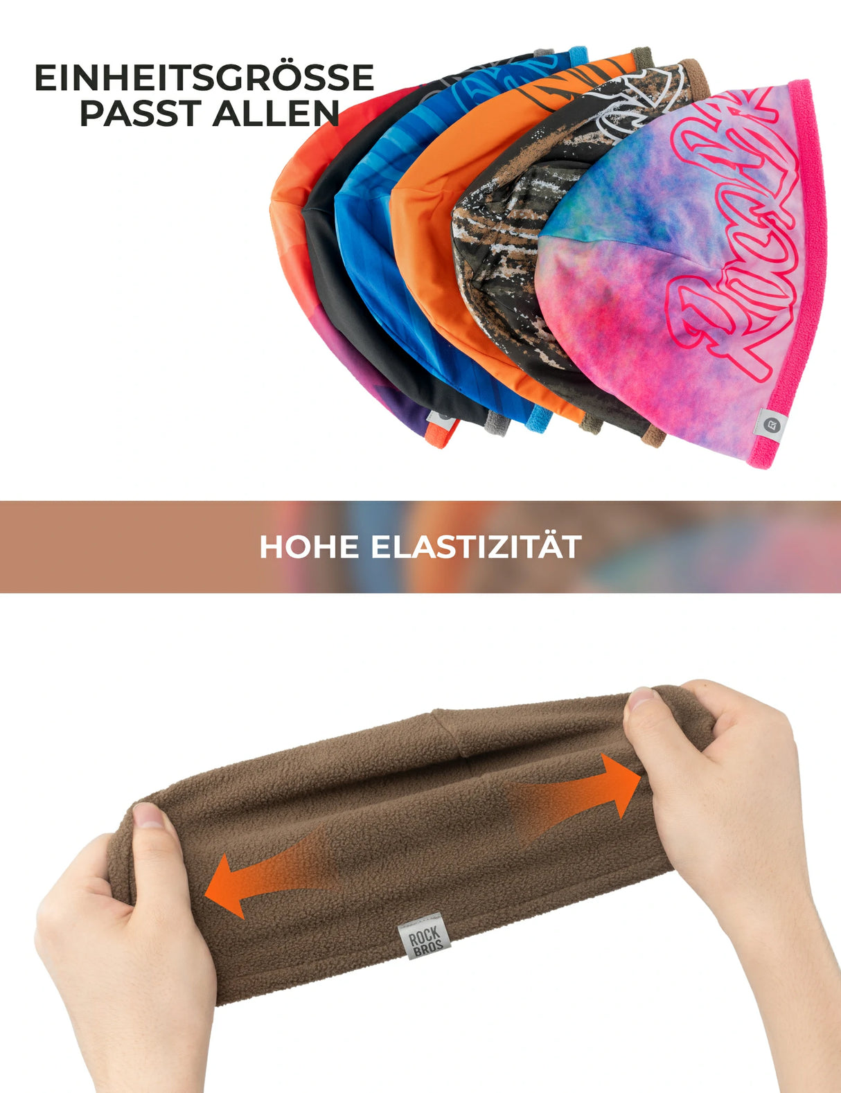 Wendbares Thermo-Mütze (2-in-1) Wintermütze mit Ohrenschutz - ROCKBROS-EU