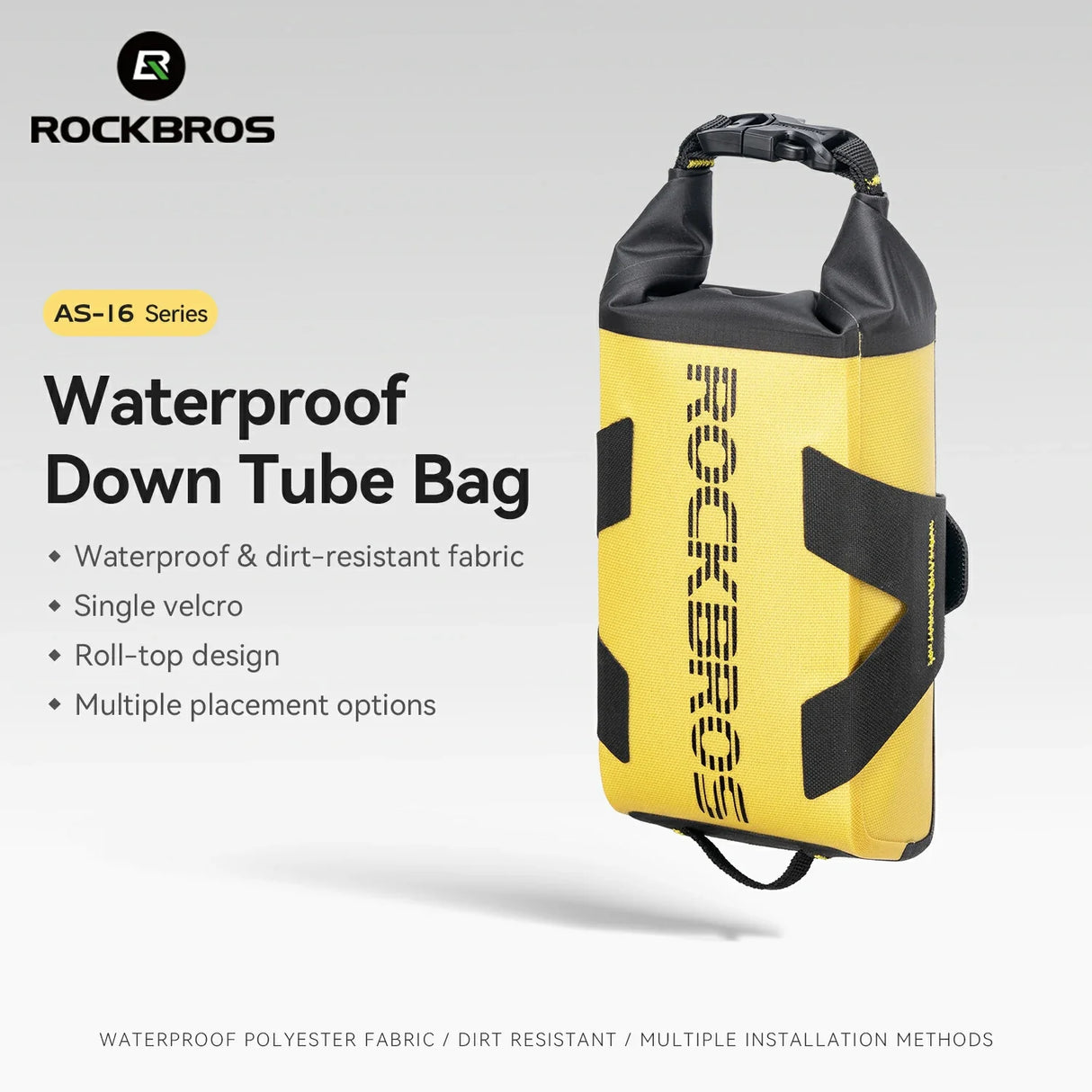 AS-161 100% Waterproof Frame Bag 1L - ROCKBROS-EU