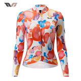 TVI Damen-Radwäsche aus Fleece mit Langarm – Warmes Radsporttrikot-Orange - ROCKBROS-EU