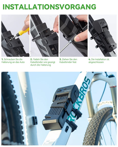 Fahrrad  Fingerabdruck Faltschloss USB-Aufladung - ROCKBROS-EU