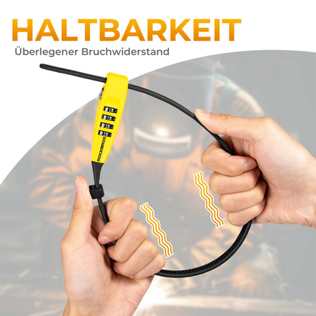 Fahrradschloss – 4‑stelliges Zahlenschloss mit Stahlkabel (54 cm, 98 g)