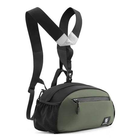 olive green qunature outdoor backpack with ergonomic shoulder straps