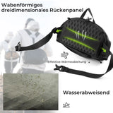 qunature backpack with honeycomb back panel for heat dissipation and water resistance