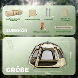 campingzelt zubehör und größe beige