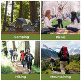 geeignet für camping, picknick, wandern und mountaineering