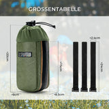 road-to-sky nachhaltige 0,8l fahrrad-wasserflaschentasche aus tyvek® und recycelten reifen