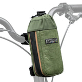 road-to-sky nachhaltige 0,8l fahrrad-wasserflaschentasche aus tyvek® und recycelten reifen