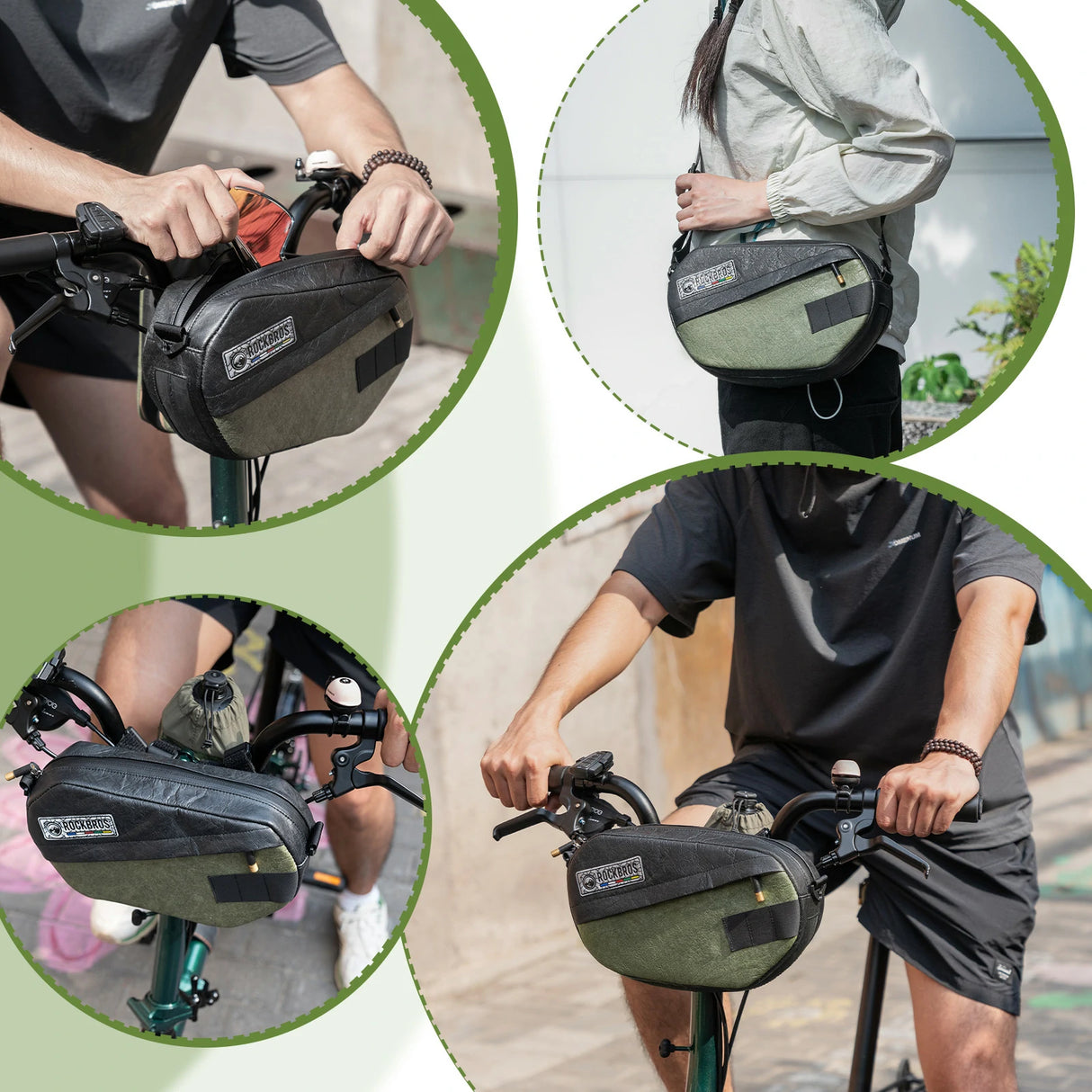 road-to-sky 2.5l lenkertasche und recycelten reifen,