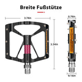 ROCKBROS Alu Fahrradpedale 9/16 Zoll mit zwei PVC Reflektoren - ROCKBROS-EU