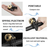ROCKBROS Classic Brass Fahrradklingel Mini Fahrradglocken 1-2 Ringtone - ROCKBROS-EU