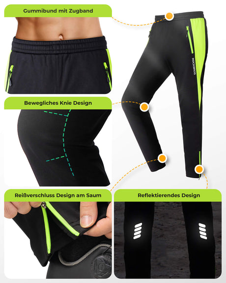 ROCKBROS Fahrrad Jacke & Hose Frühling Fahrradanzug Leuchtendes Grün - ROCKBROS-EU