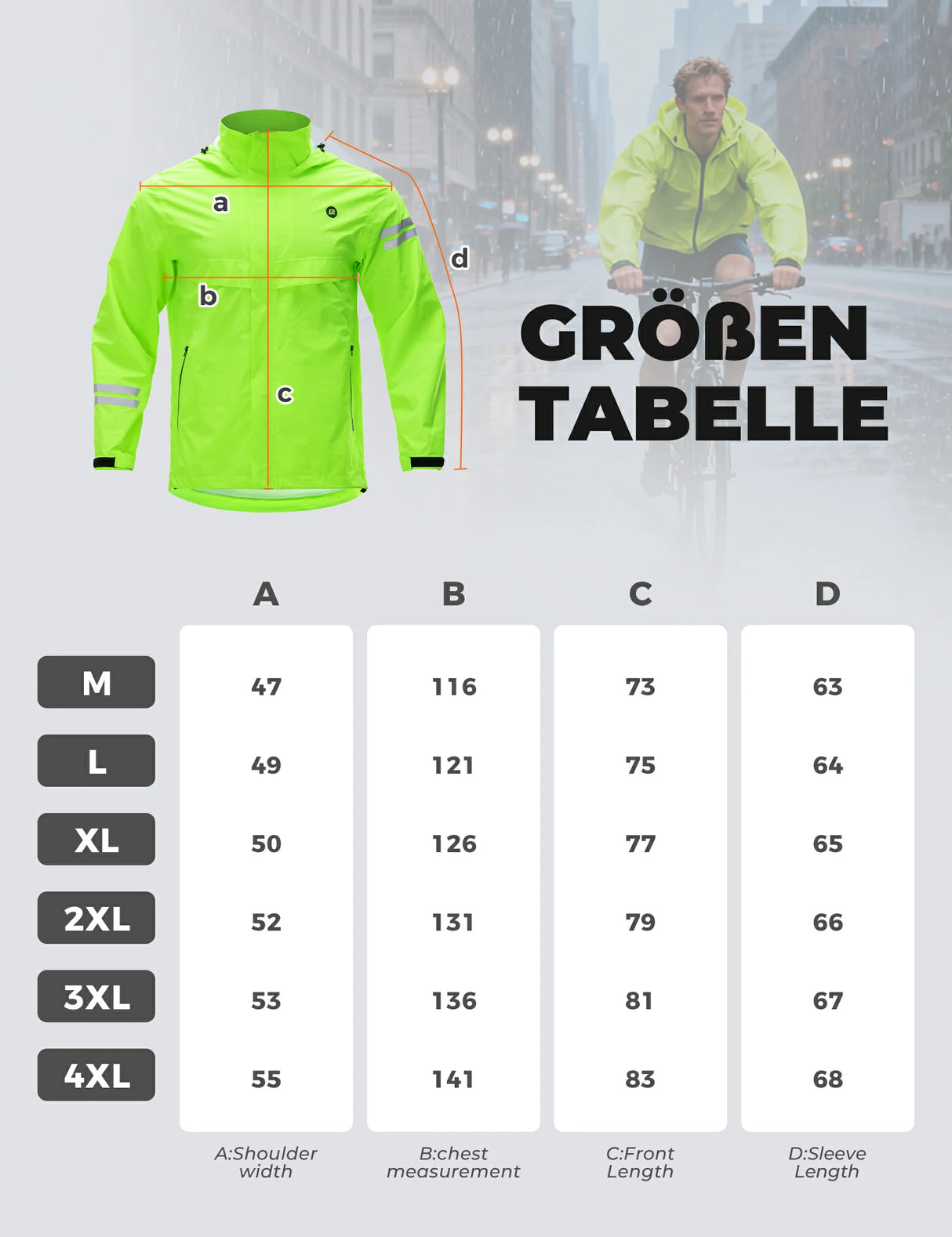 ROCKBROS Fahrradjacke Herren Wasserdicht Atmungsaktiv - ROCKBROS-EU