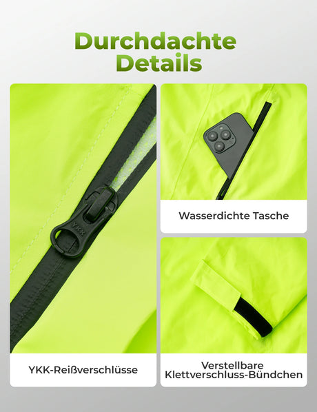 ROCKBROS Fahrradjacke Herren Wasserdicht Atmungsaktiv - ROCKBROS-EU