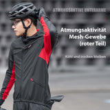 ROCKBROS Fahrradjacke Herren Winter Winddicht Softshelljacke Schwarz - ROCKBROS-EU