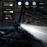 ROCKBROS Fahrradlicht Set USB Aufladbar Fahrrad Frontlicht & Rücklicht - ROCKBROS-EU