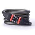 ROCKBROS Fahrradschloss mit 5-stelligem Zahlencode aus PVC und Stahl - ROCKBROS-EU