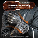 ROCKBROS Motorradhandschuhe Touchscreen Leder Vollfinger Handschuhe Amtungsaktiv - ROCKBROS-EU
