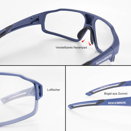 ROCKBROS Photochrome Sonnenbrille für Outdoor-Aktivitäten Unisex - ROCKBROS-EU