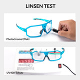 ROCKBROS Photochrome Sonnenbrille UV400-Schutz Fahrradbrille Unisex Blau - ROCKBROS-EU
