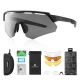 ROCKBROS Polarisierte Fahrradbrille mit 4 Wechselgläser - ROCKBROS-EU