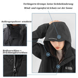 ROCKBROS Regenmantel Wasserdichter Regenponcho Verlängerte Regenjacke - ROCKBROS-EU
