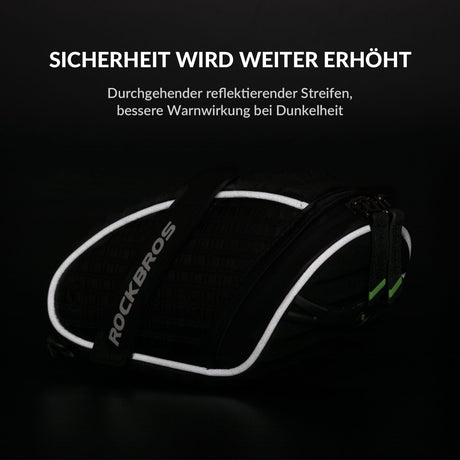 ROCKBROS Satteltaschen Fahrradsitz Taschen mit Rücklichthalter 1L - ROCKBROS-EU