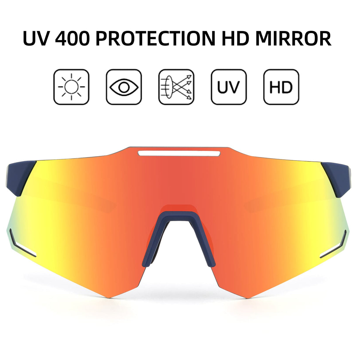 ROCKBROS Sonnenbrille UV400 Schutz Radsportbrille für Damen/ Herren - ROCKBROS-EU