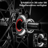 ROCKBROS T700 Carbon Laufradsatz 55mm Scheibenbremse Steckachse Laufrad Set für Rennrad Inklusive Vakuum-Reifenkissen - ROCKBROS-EU