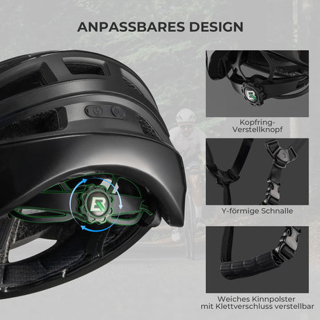 Smart Fahrradhelm mit Licht - ROCKBROS-EU