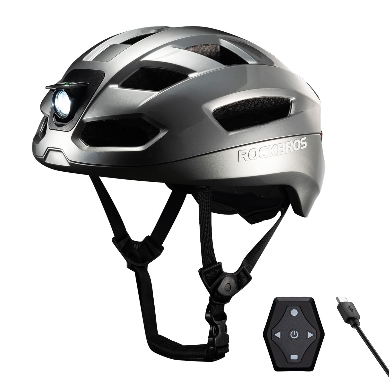 Smart Fahrradhelm mit Licht - ROCKBROS-EU