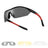 Sports Cycling Sunglasses with 3 Interchangeable#Color_Black
