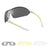 Sports Cycling Sunglasses with 3 Interchangeable#Color_White