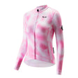 TVI Damen-Radwäsche aus Fleece mit Langarm – Warmes Radsporttrikot-Rosa - ROCKBROS-EU