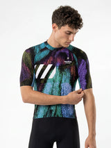 Herren-Radtrikot mit Straßengraffiti