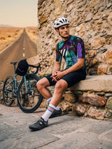 Herren-Radtrikot mit Straßengraffiti
